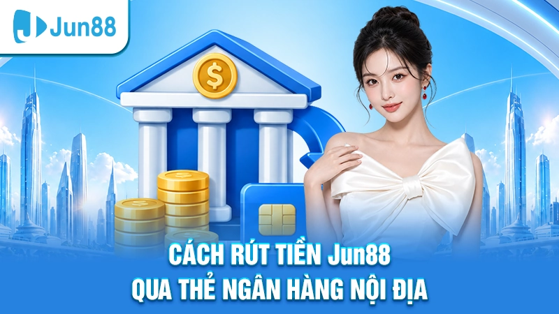 Cách rút tiền Jun88 qua thẻ ngân hàng nội địa